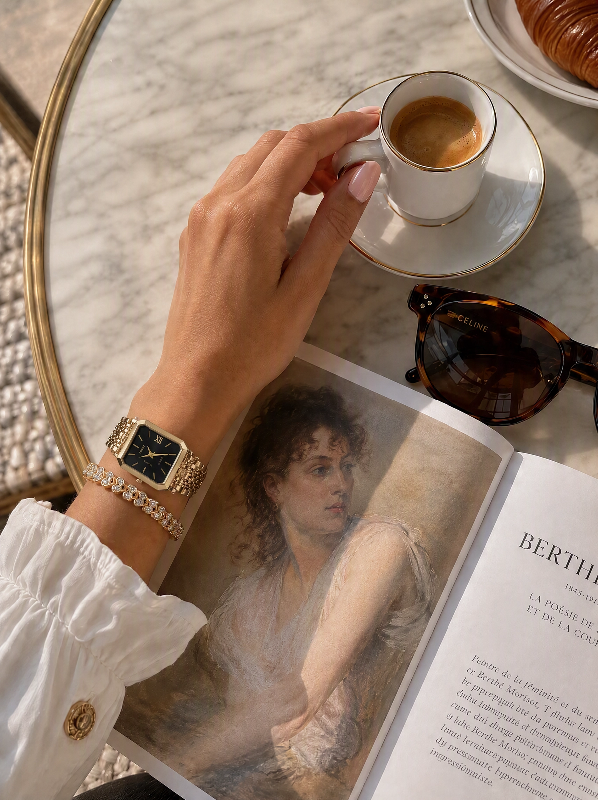 The Emerald Watch & Bracelet Set — Black Dial