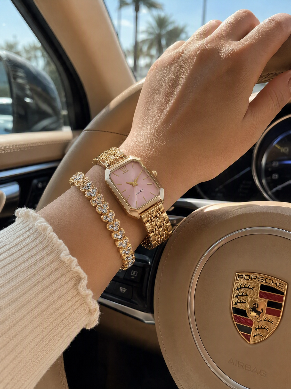 The Emerald Watch & Bracelet Set